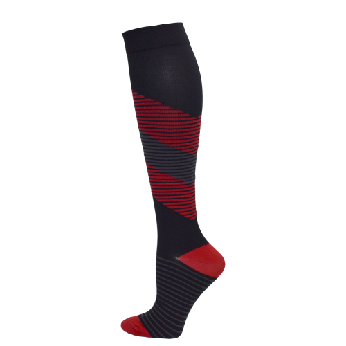 Mens Striped Premium Compression Sock - 94758